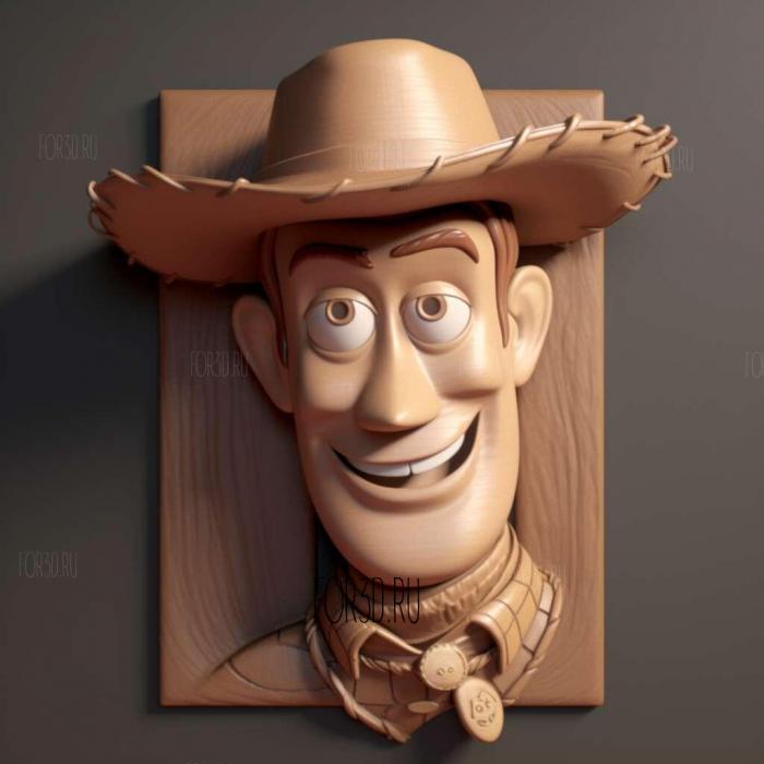 toy story woody 1 stl model for CNC